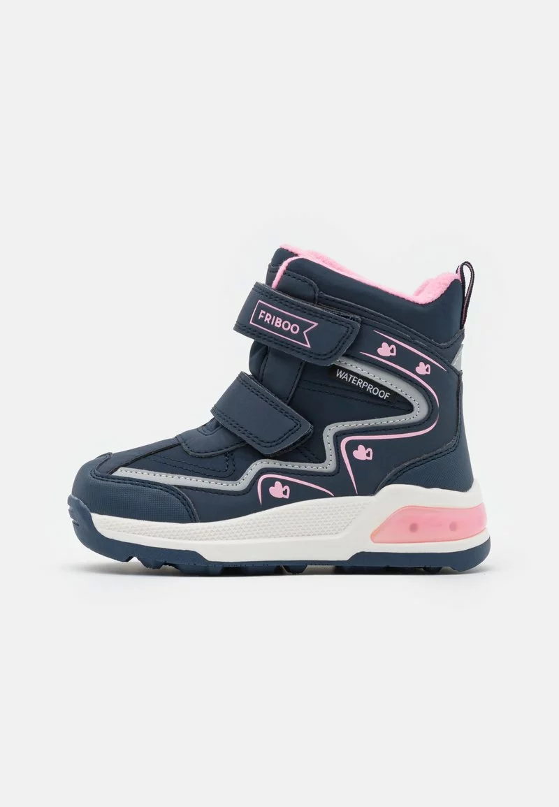 Friboo Niños Botas Para La Nieve - Dark Blue 3 Friboo Niños Botas Para La Nieve - Dark Blue