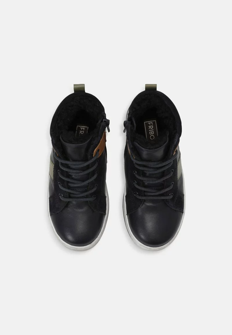 Friboo Niños LEATHER - Botines Con Cordones - Dark Blue 6 Friboo Niños LEATHER - Botines Con Cordones - Dark Blue - Imagen 4