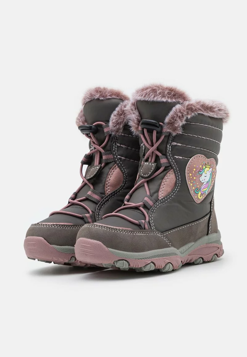 Friboo Niños Botas Para La Nieve - Grey 4 Friboo Niños Botas Para La Nieve - Grey - Imagen 2
