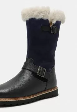 Friboo Niños LEATHER - Botas Para La Nieve - Dark Blue -VivaEstilo Ventas 81ed21f49212421cbb67d61ee155b327