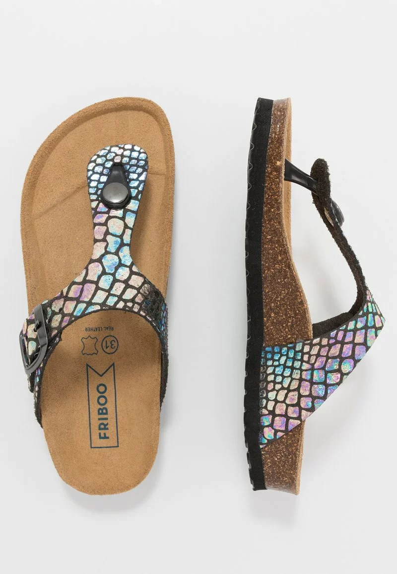 Friboo Niños Sandalias De Dedo - Black 3 Friboo Niños Sandalias De Dedo - Black