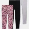 Friboo Niños BASIC GIRLS 3 PACK - Leggings - Pink - 402_grey - 102_black - 802 -VivaEstilo Ventas c0edb8ffa30a4f519ce546294f1b6b0a