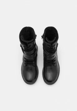 Friboo Niños LEATHER - Botas Con Cordones - Black -VivaEstilo Ventas c620674e6e1a446e8a33de9620dbc09a