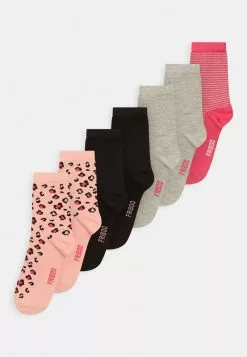 Friboo Niños GIRLS 7 PACK - Calcetines - Grey/pink/black
