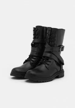 Friboo Niños LEATHER - Botas Con Cordones - Black -VivaEstilo Ventas d514d654e2bc45a3bfa4e0f76b278218