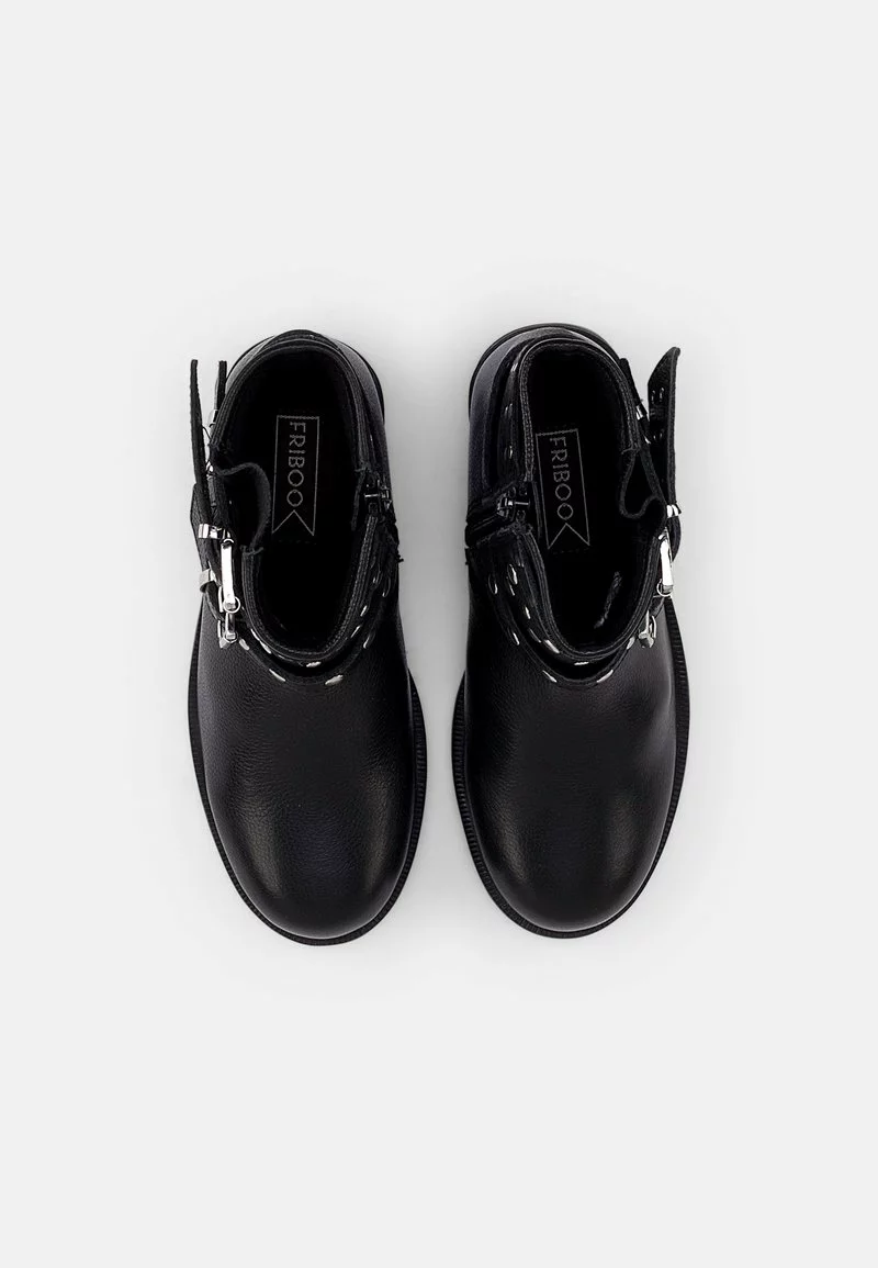Friboo Niños LEATHER BOOTIES - Botines Camperos - Black 6 Friboo Niños LEATHER BOOTIES - Botines Camperos - Black - Imagen 4