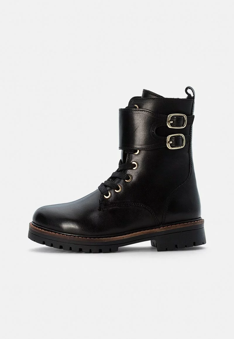 Friboo Niños LEATHER BOOTIES - Botines Con Cordones - Black 3 Friboo Niños LEATHER BOOTIES - Botines Con Cordones - Black