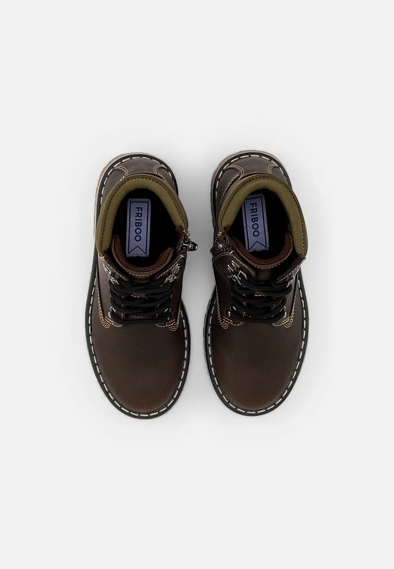 Friboo Niños BOOTIES - Botines Con Cordones - Dark Brown 6 Friboo Niños BOOTIES - Botines Con Cordones - Dark Brown - Imagen 4