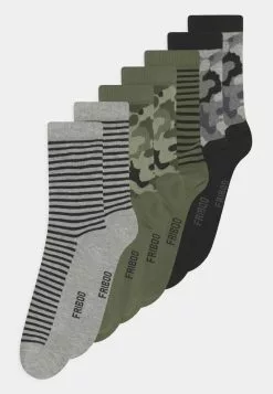 Friboo Niños 7 PACK - Calcetines - Black/grey/khaki
